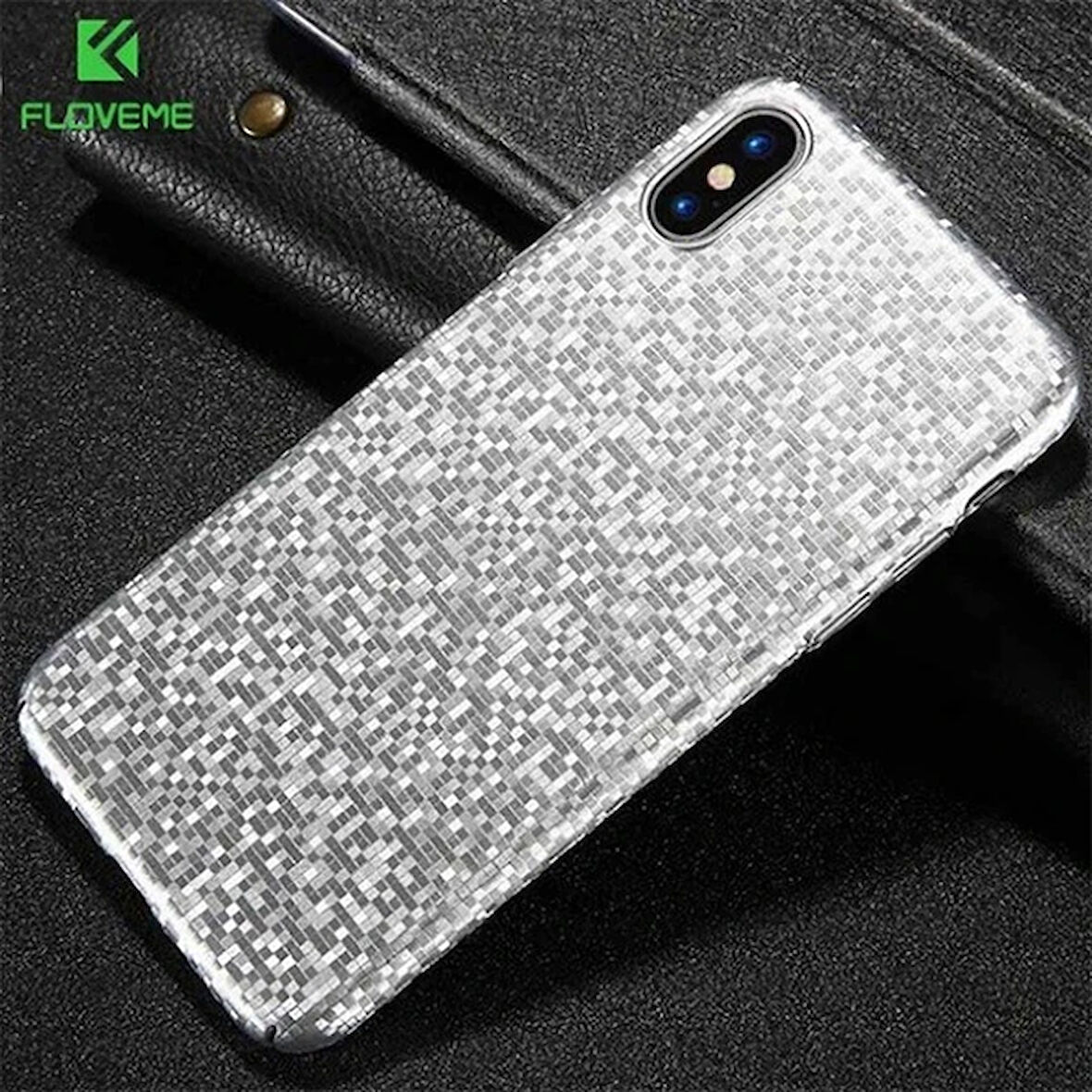 Floveme İphone X- Xs Mozaik Slim Pc Kılıf-(5775)