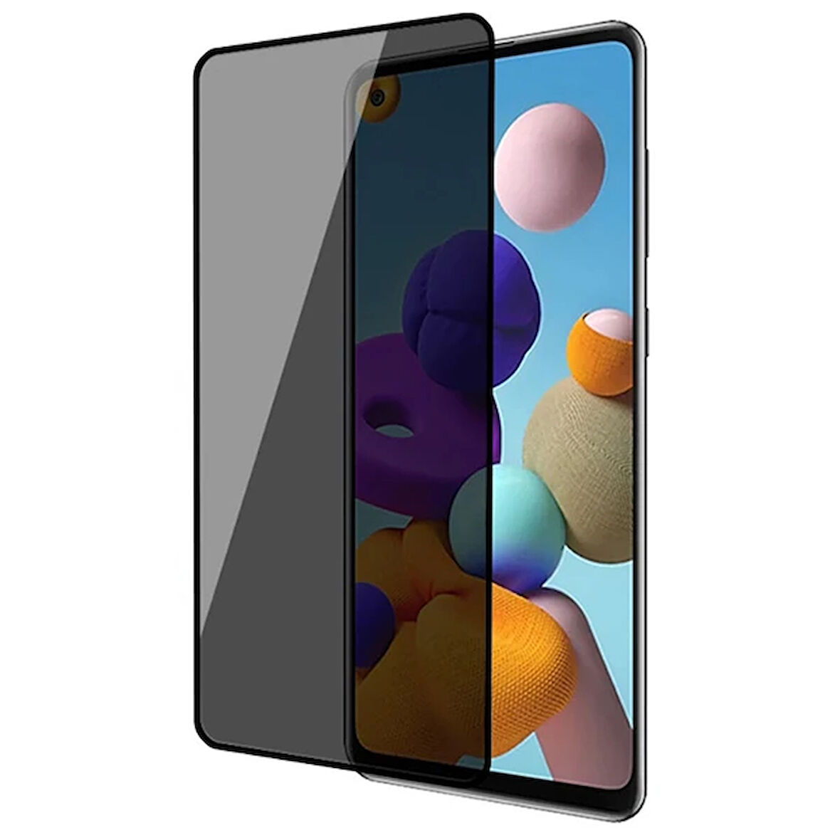 10T-10T 3D Full Privacy Gizlilik Tempered Cam Ekran Koruyucu-(5775)