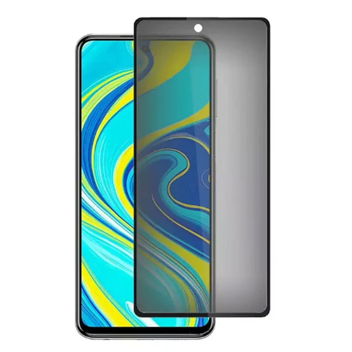 Redmi Note 9S / Note 9 3D Full Privacy Gizlilik Cam Ekran Koruyucu-(5775)