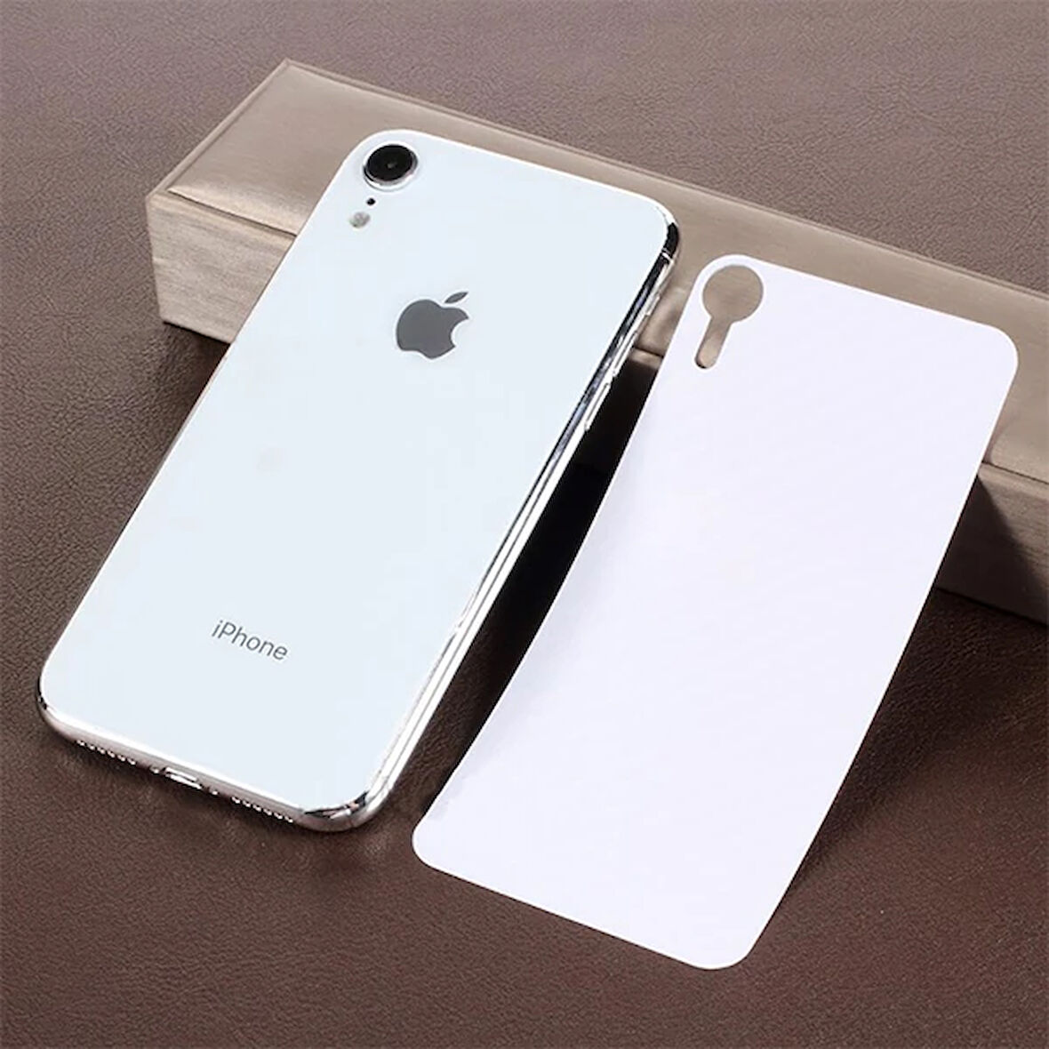 İphone Xr 6.1 Karbon Fiber Arka Kaplama Sticker-(5775)