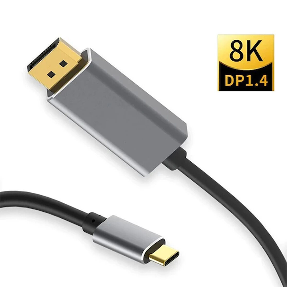 Ally Type-C To Displayport 8K 60Hz Çevirici Görüntü Kablosu 1M - Hdtv Projektör-(5775)
