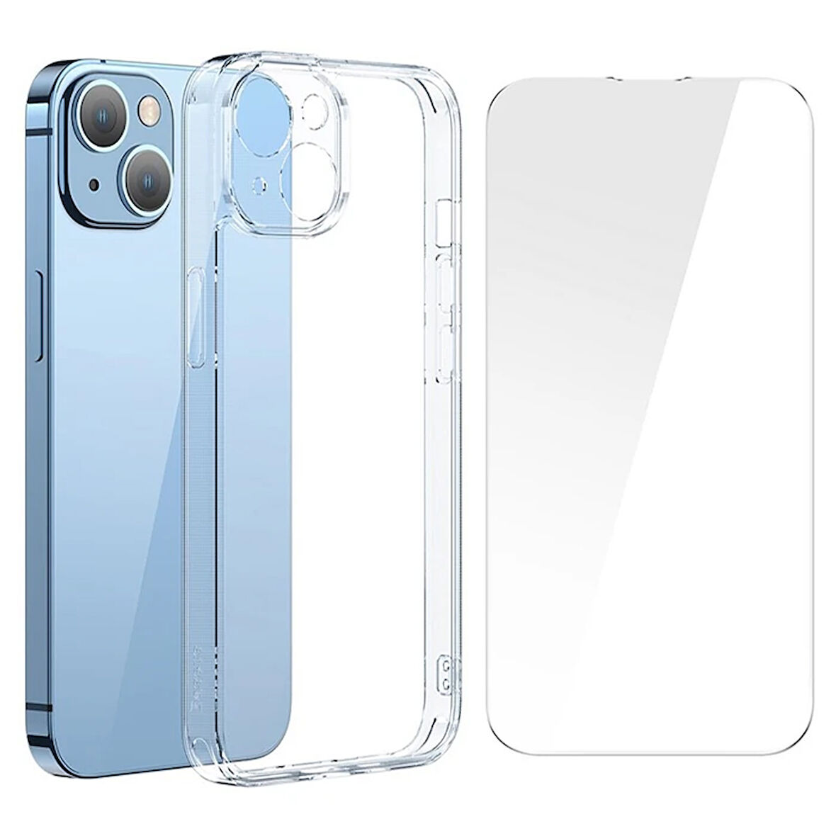 Superceramic Series 14 6.1 Koruyucu Cam Kılıf + Full Tempered Ekran Koruyucu Set-(5775)