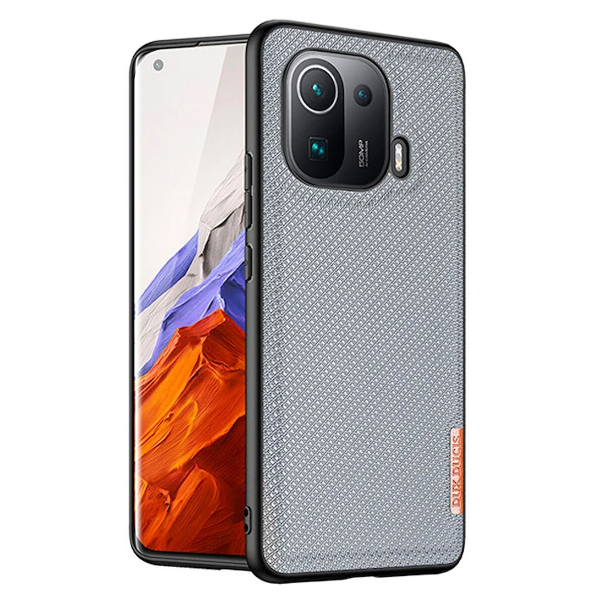 Dux Ducis Fino Serisi 11 Kılıf Dokuma Silikon Kılıf-(5775)