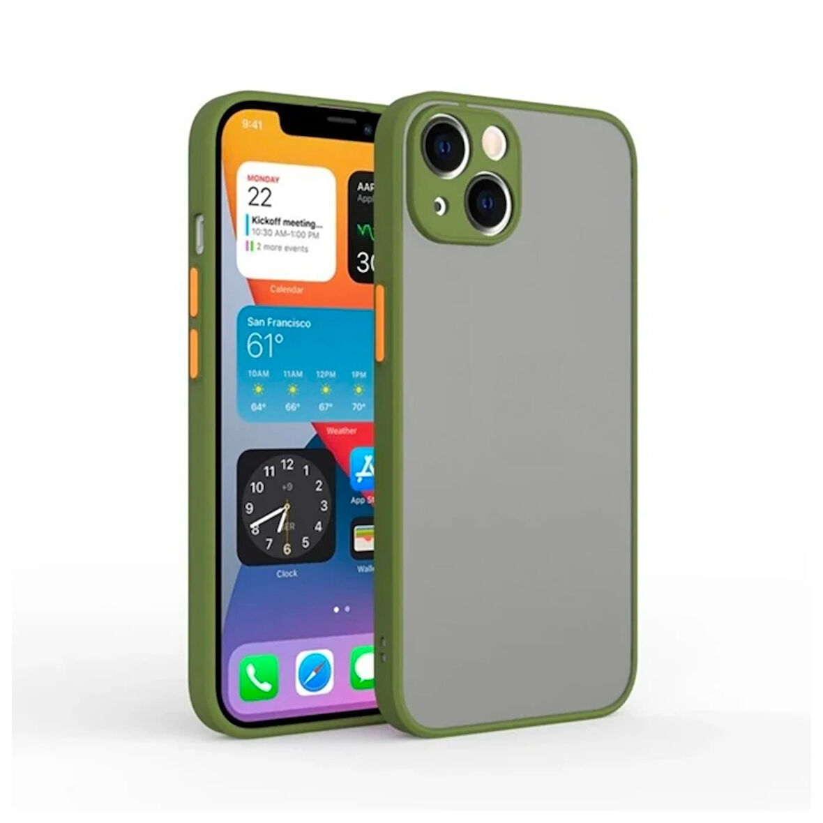 13 Mini 5.4Inç Kamera Korumalı Silikon Kılıf-(5775)