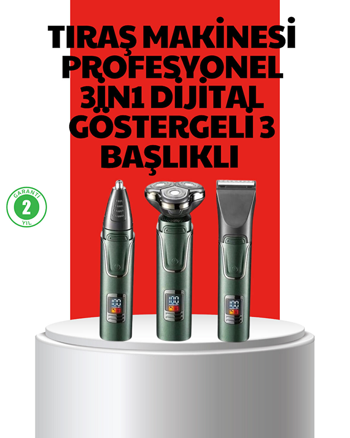 Hassas Bölgeler İçin Çok Fonksiyonlu Tıraş Makinesi
