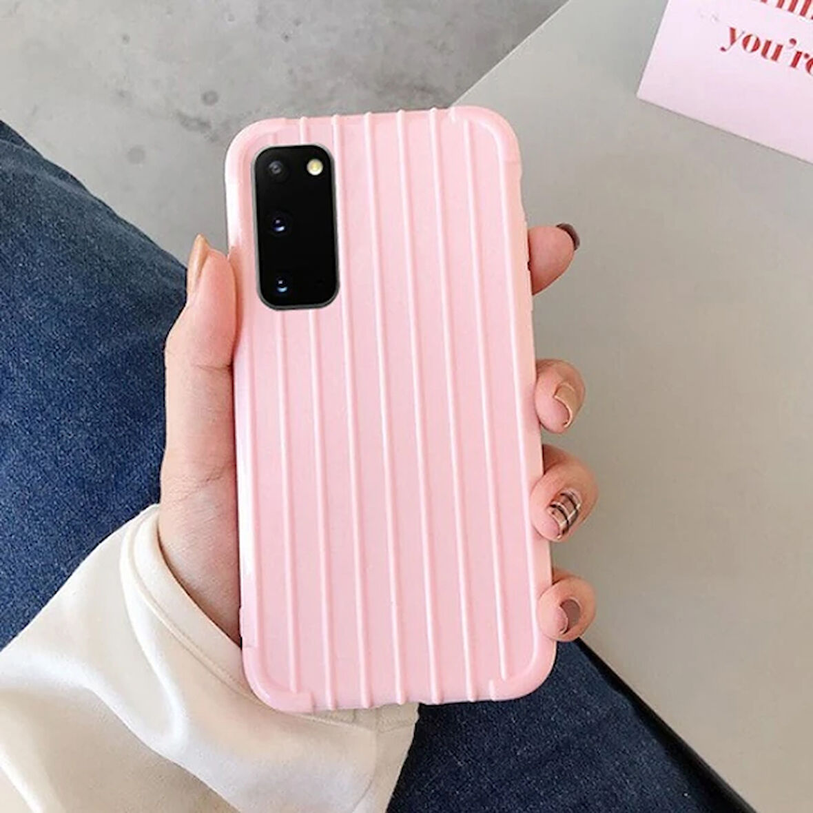 Ally S20 Trunk Lines Ince Silikon Kılıf-(5775)