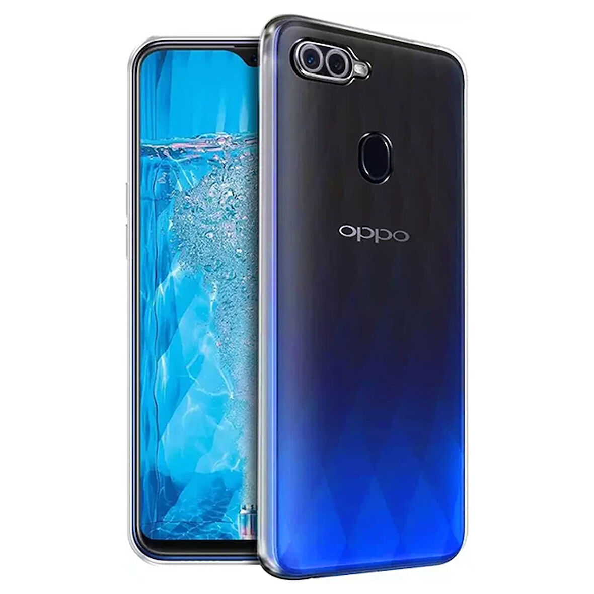 Ally F9 Kılıf Kamera Korumalı İnce Şeffaf Silikon Kılıf-(5775)