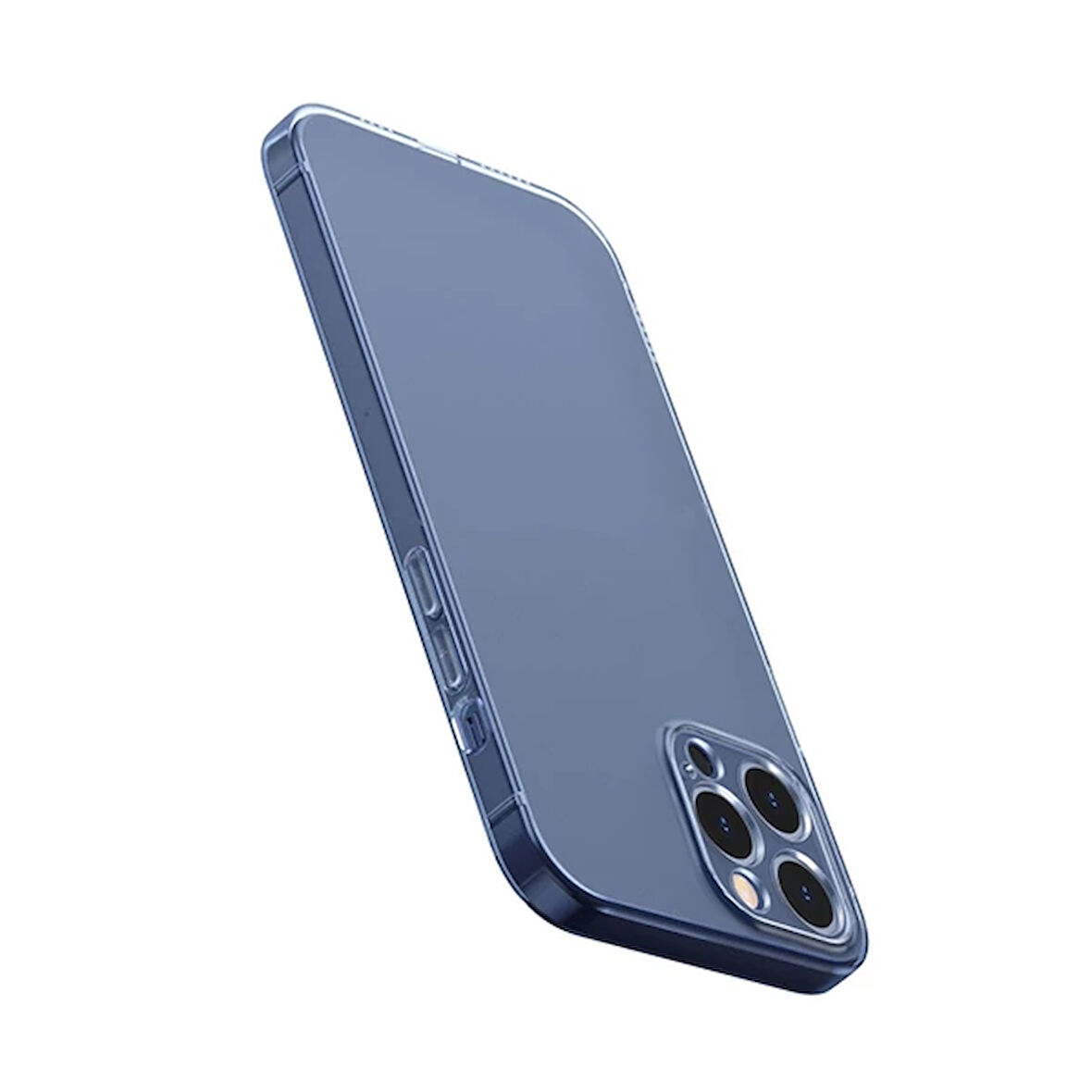 Simple Case İphone 12 6.7 İnce Şeffaf Silikon Kılıf-(5775)