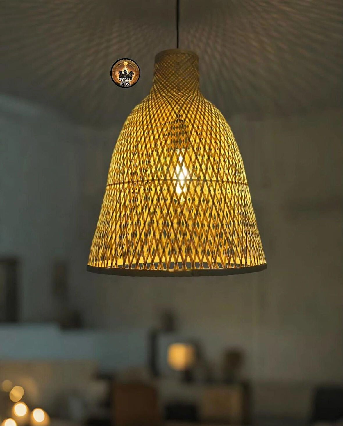 Hera Bambu Rattan Avize Kraliçenin Zerafeti ve Gücü