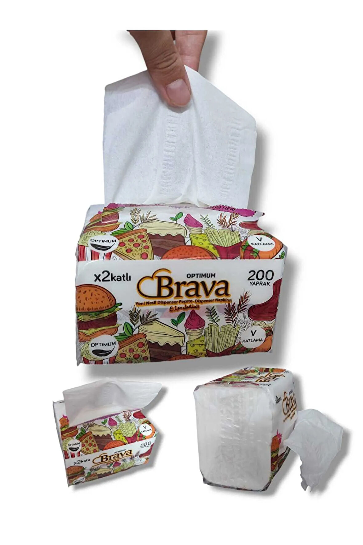 Yeni Nesil Dispanser Peçete 18X200lü 1 koli (18 paket)