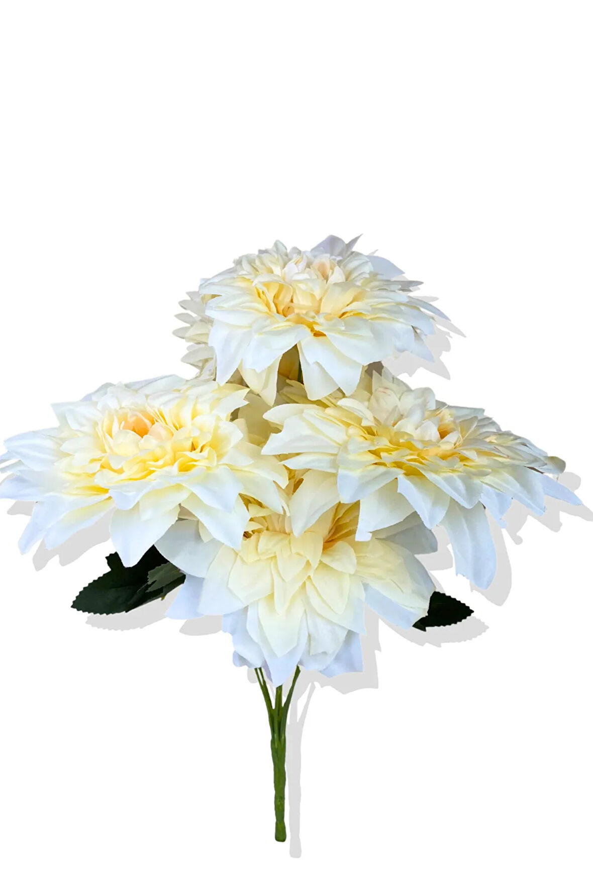 Yapay Yıldız Çiçeği Krem Somon 45 Cm 7 Dal