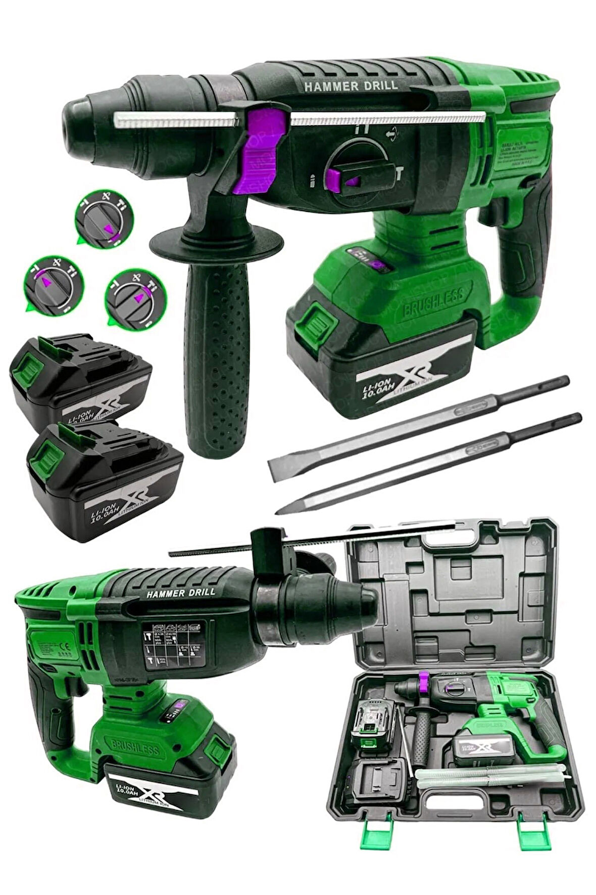 Şarjlı 2.6 Kg Kırıcı Delici Çift Akülü 124 Vf 3 Fonksiyon Kırıcı-Delici-Kırıcı Delici Hilti Matkap