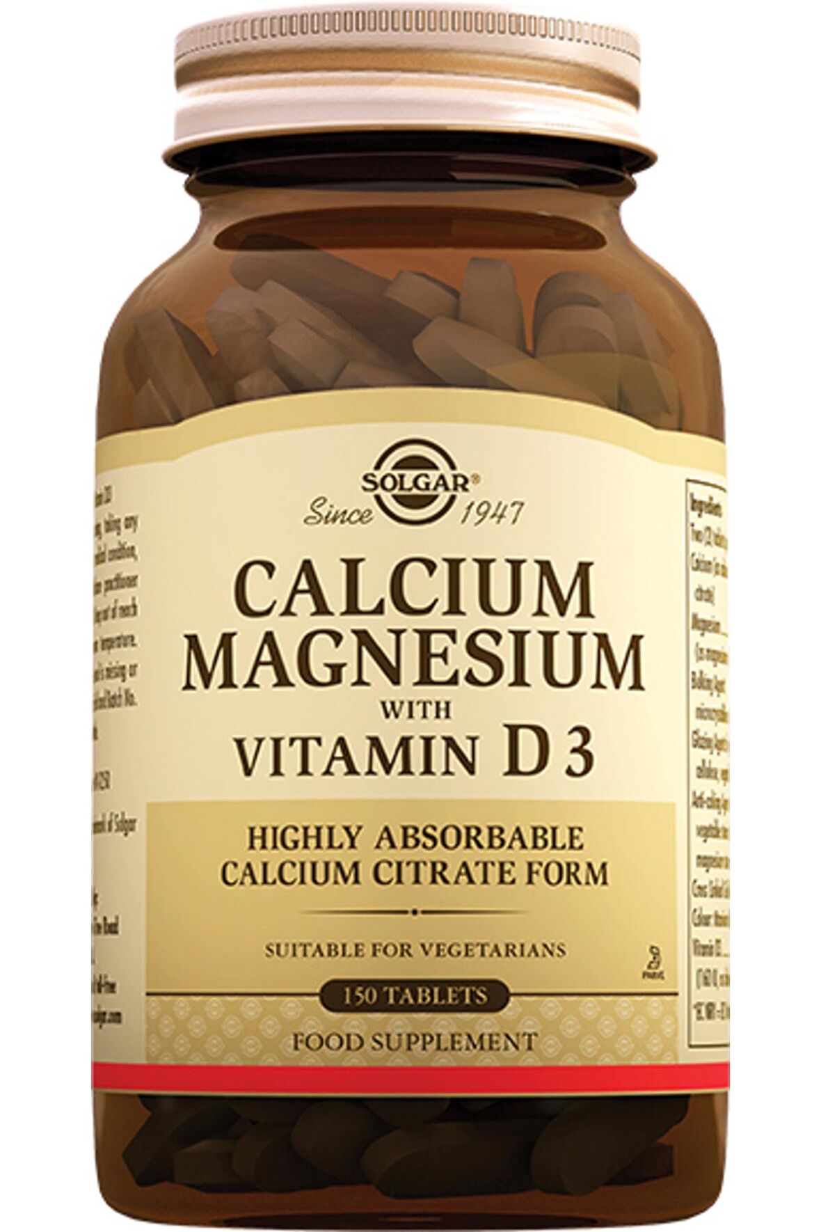Calcium Magnesium With Vitamin D3 150 Tablet ( Kalsiyum Magnezyum Magnesyum D3) Skt:02/2025
