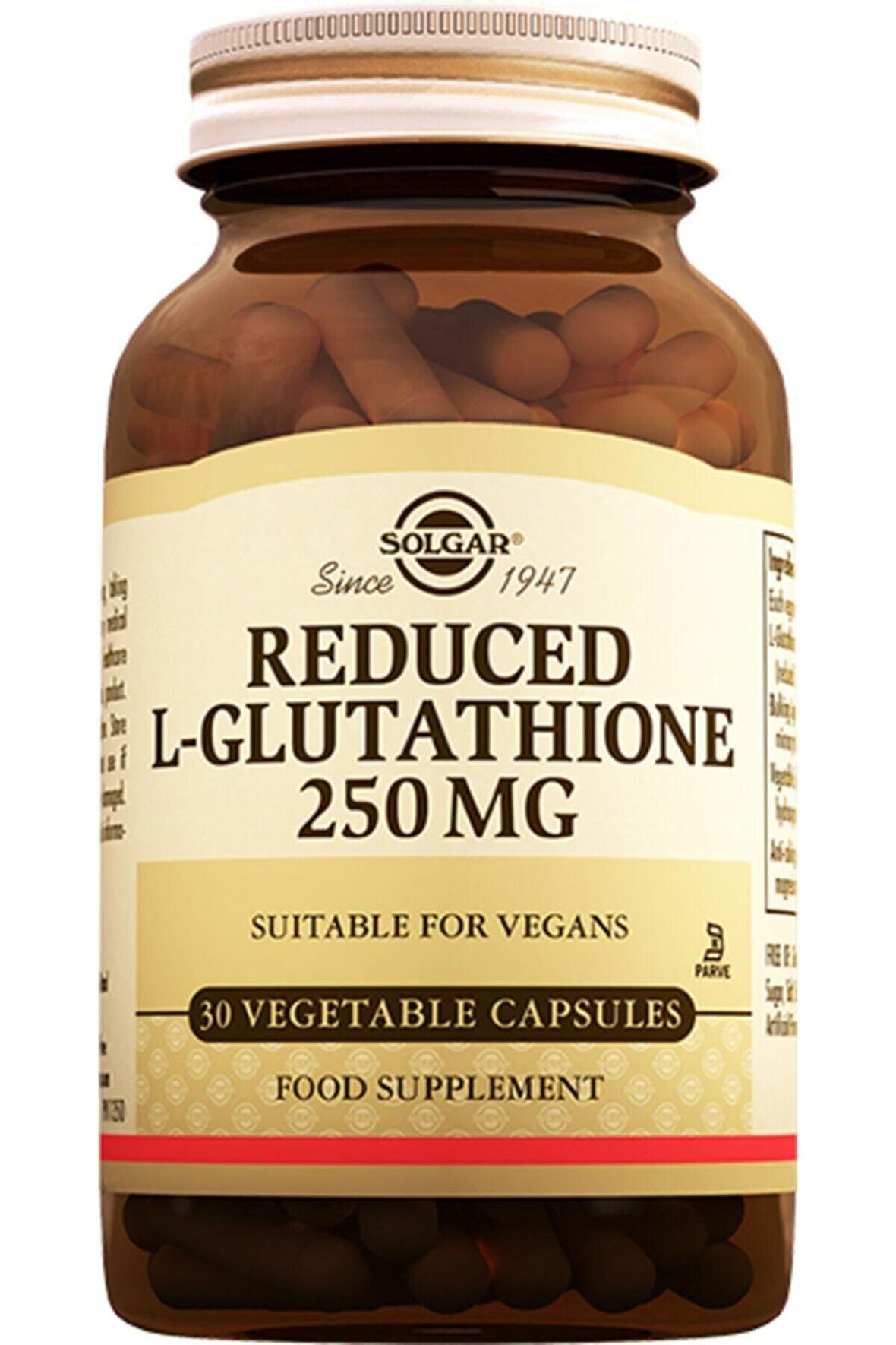 Solgar Reduced L Glutathione 250 Mg 30 Kapsül (REDUKET GLUTATYON)