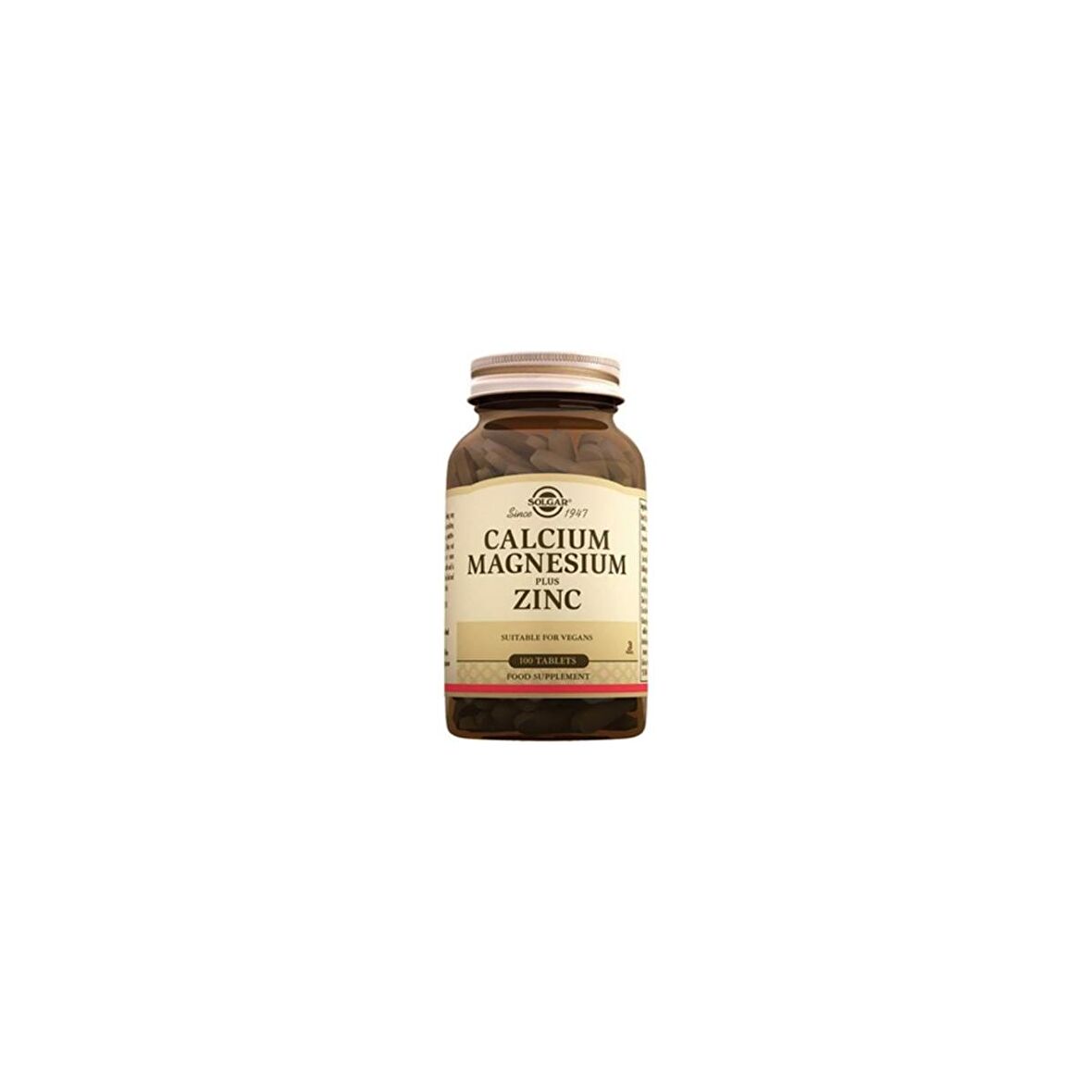 Solgar Calcium Magnesium Plus Zinc 100 Tablet