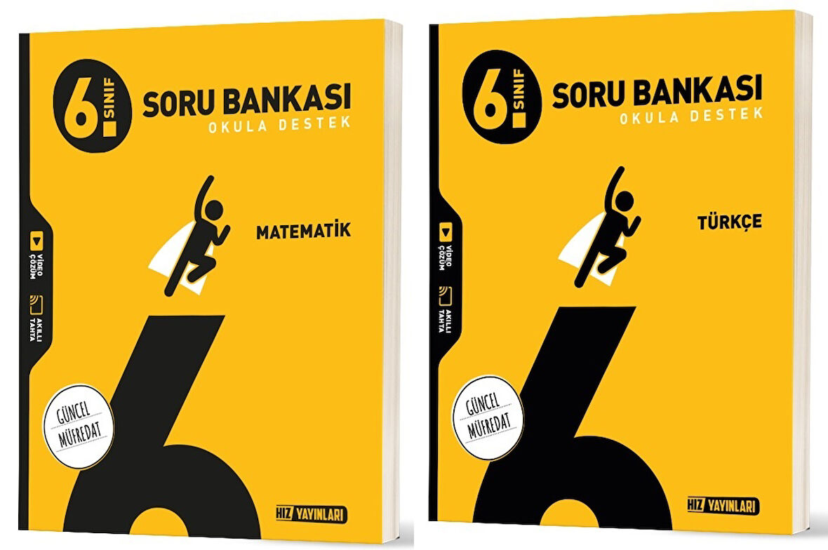 Hız 2026 6. Sınıf Matematik + Türkçe Soru Bankası Seti 2 Kitap