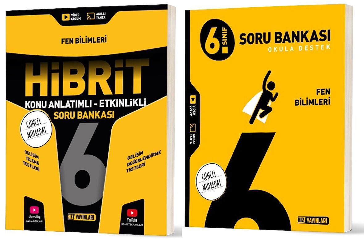 Hız 2026 6. Sınıf Fen Bilimleri Soru + Hibrit - Konu Seti 2 Kitap
