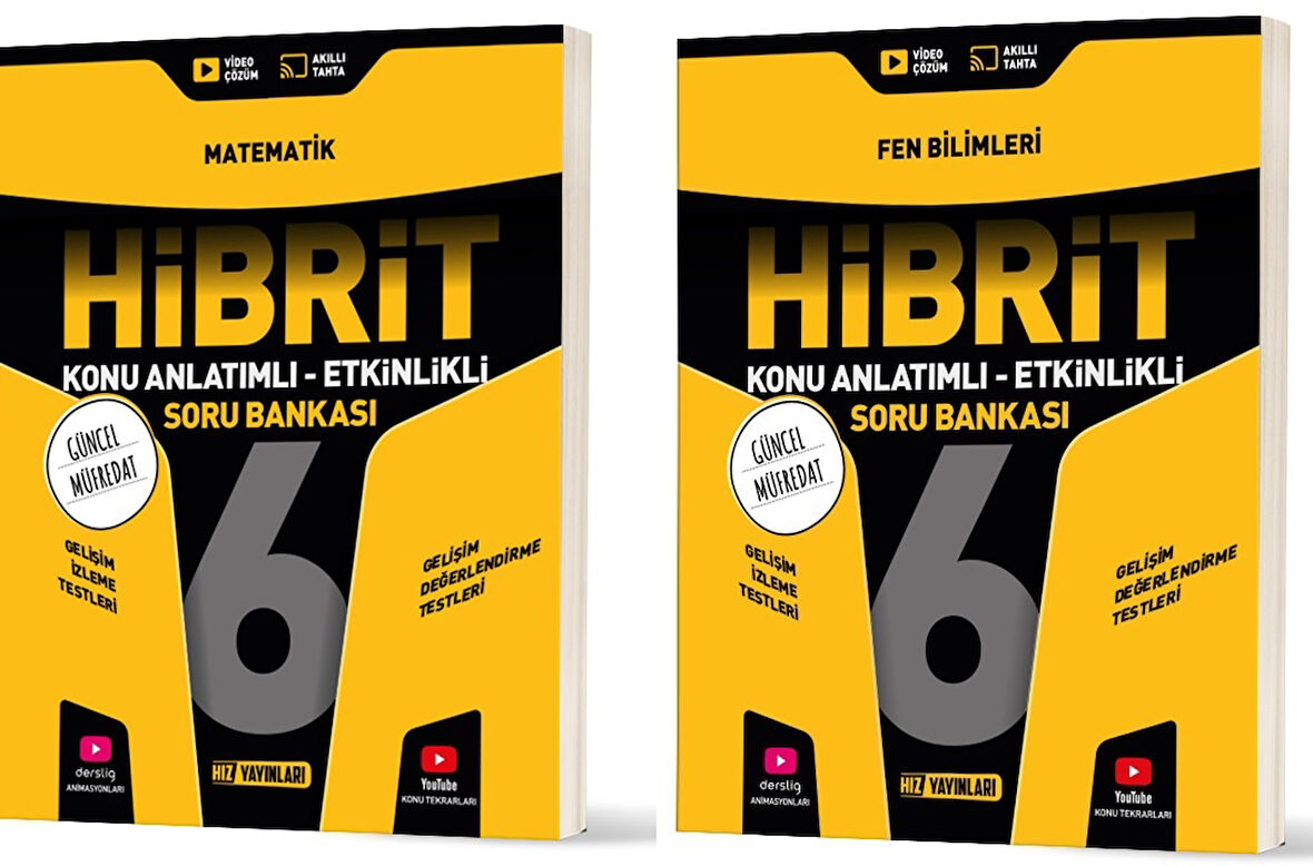 Hız 2026 6. Sınıf Matematik + Fen Bilimleri Hibrit - Konu Seti 2 Kitap