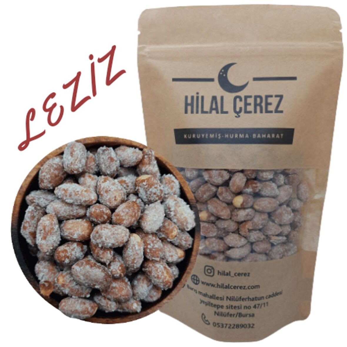 Hilal Çerez Tuzlu Fıstık Duble Osmaniye 200 gr