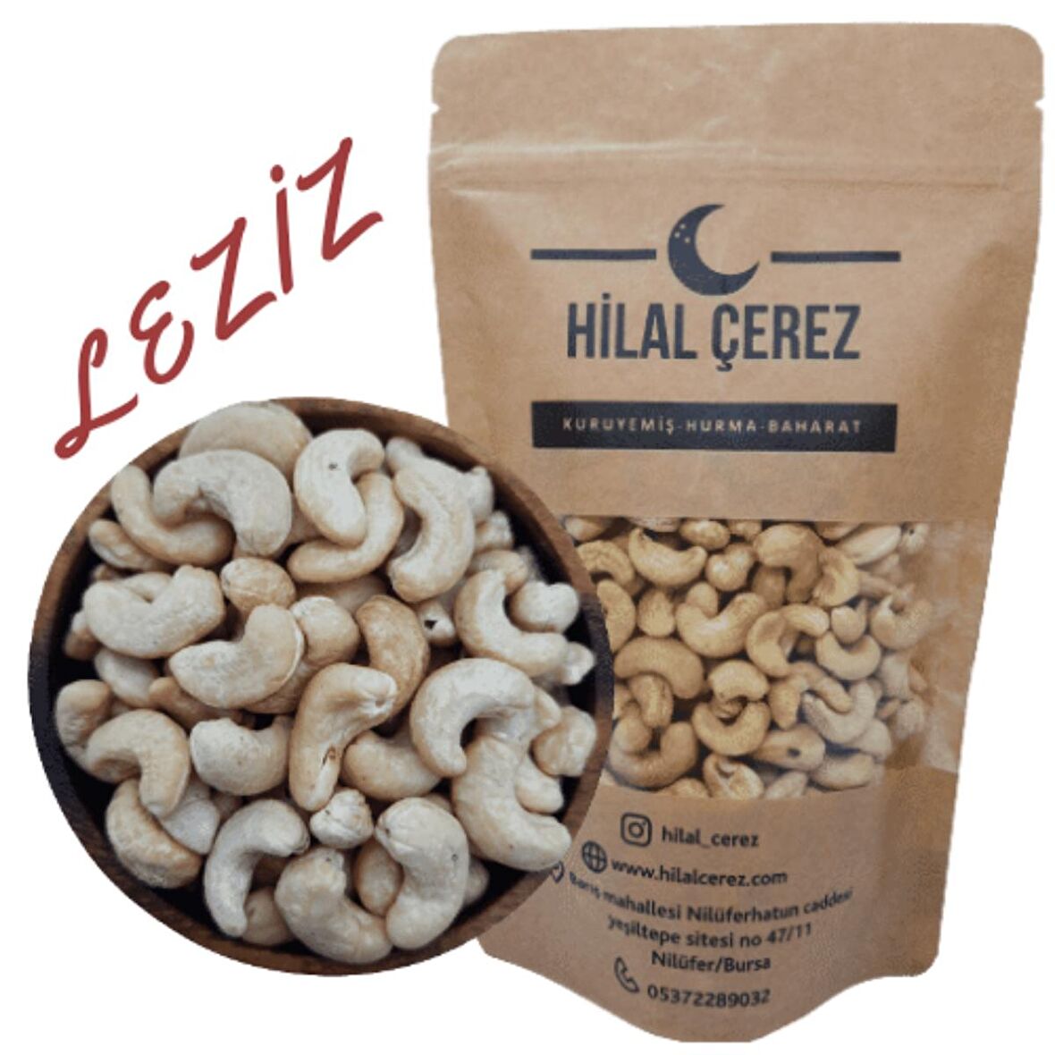 Hilal Çerez Çiğ Kaju (kavrulmamış) 100 gr