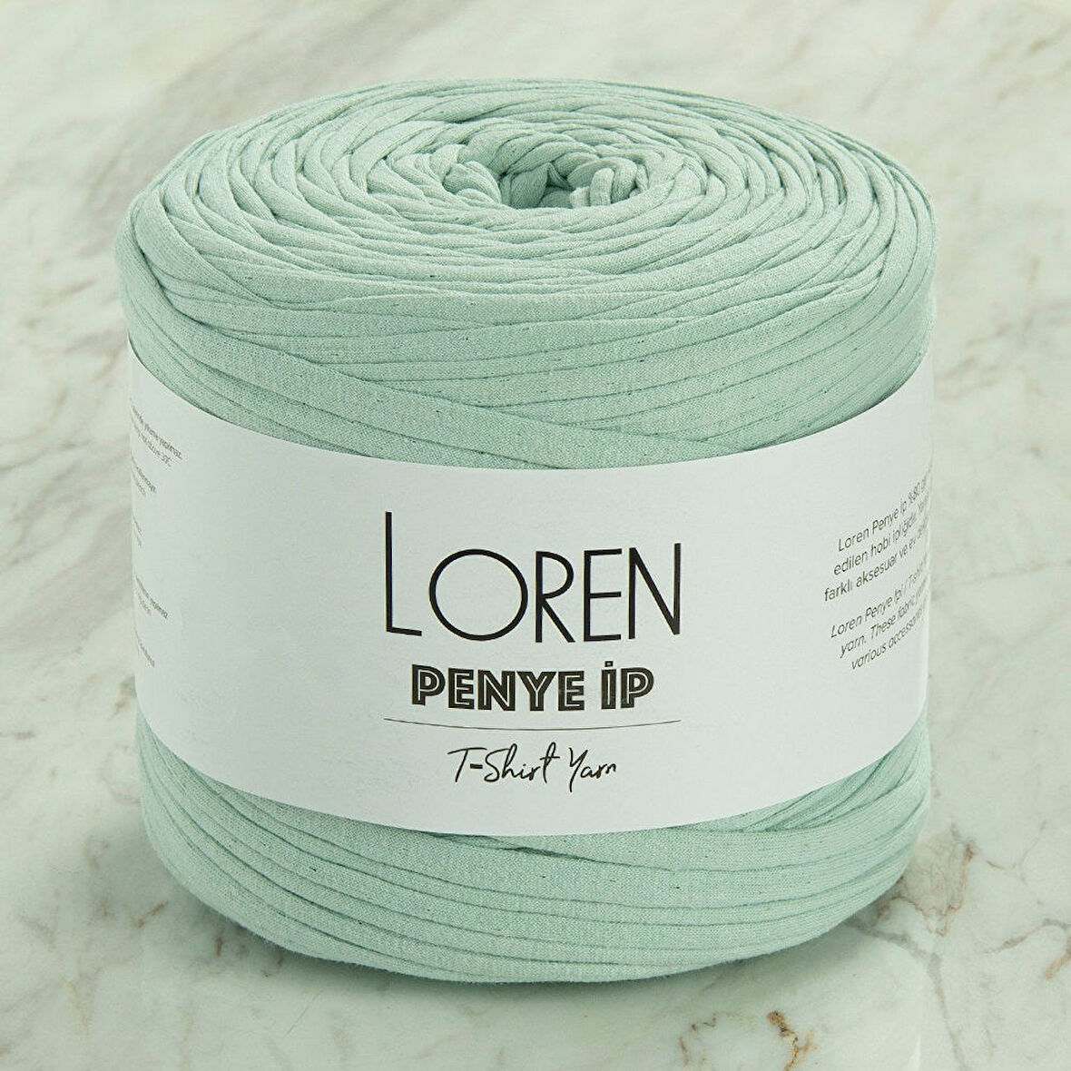 Loren Penye Kumaş El Örgü İpi Açık Yeşil - 76 - 33496