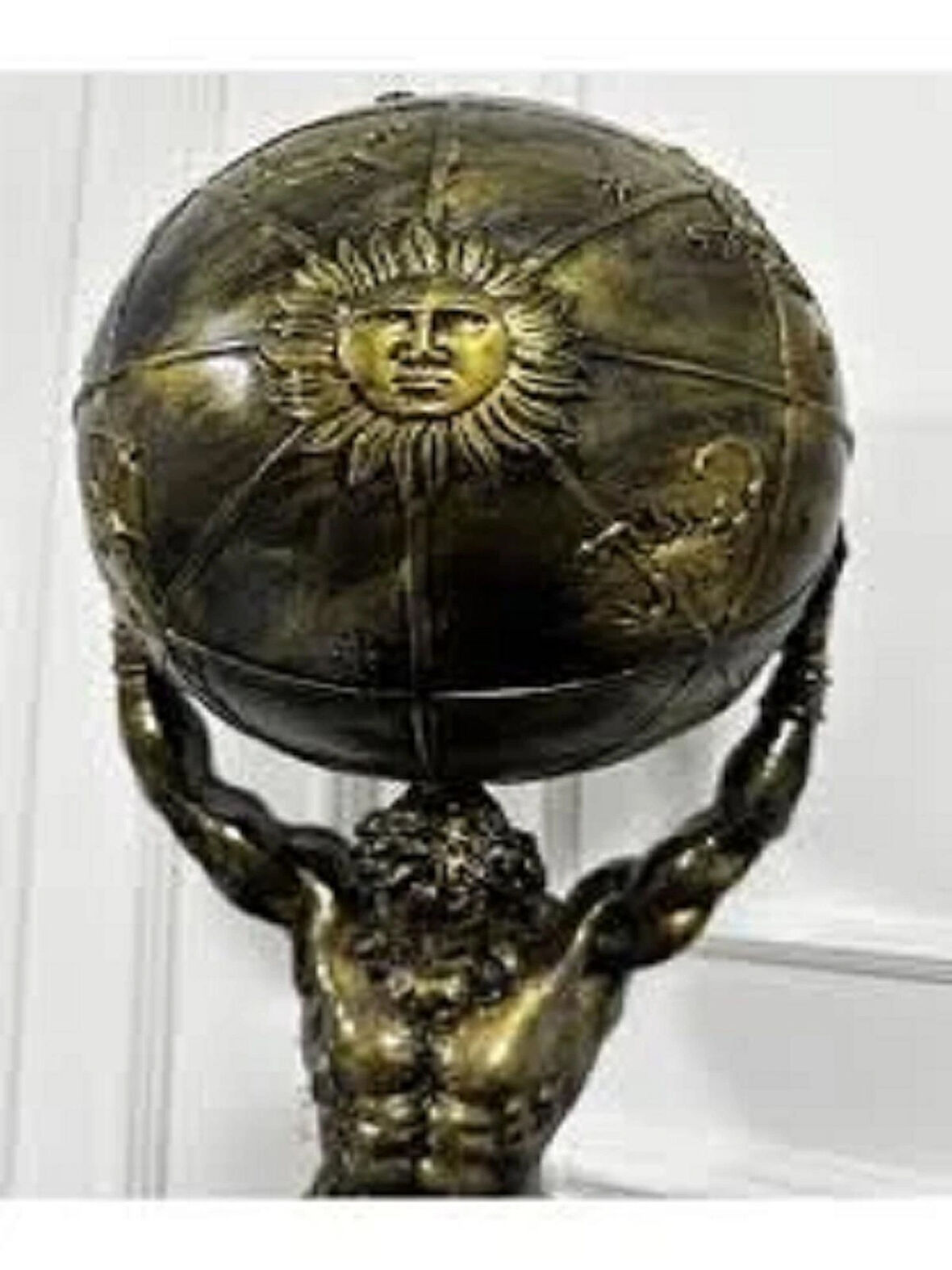 Atlas Tutan Büyük Heykel Dekoratif Biblo 60cm