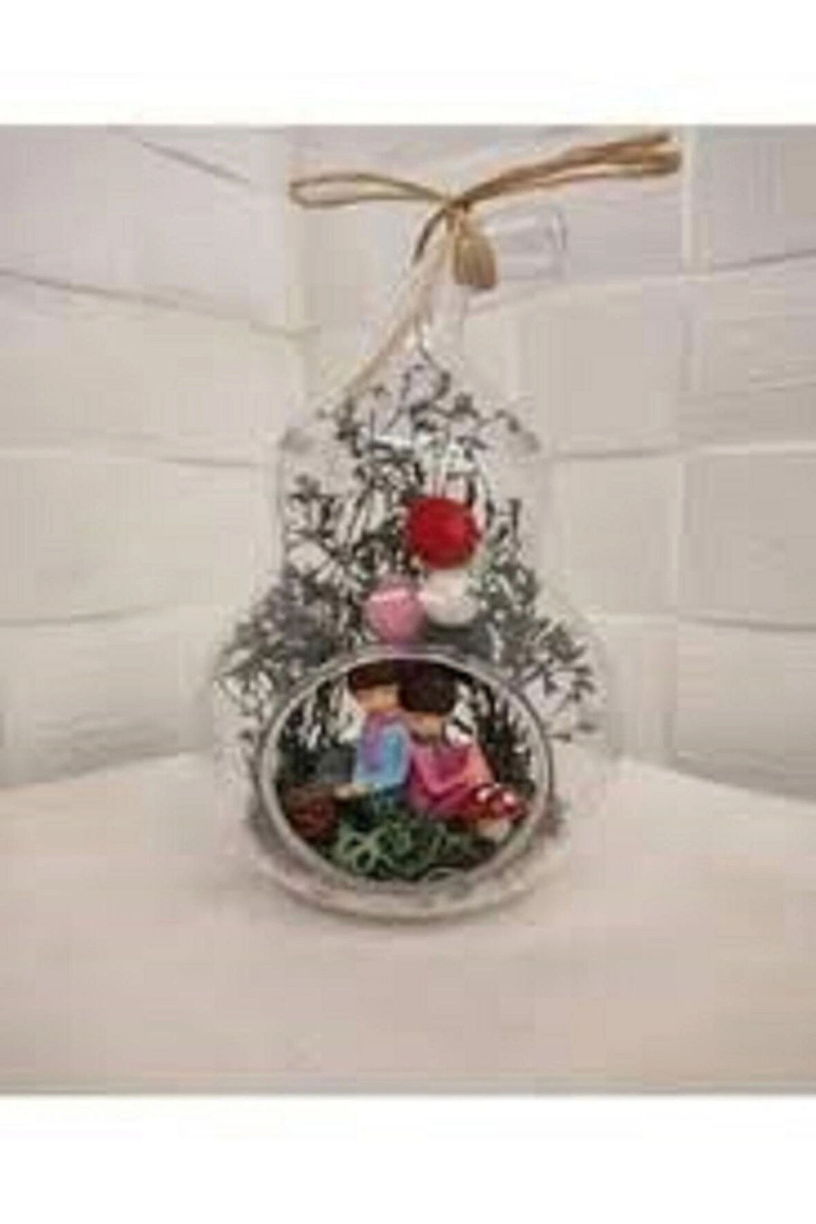 Teraryum Mini Armut Mika Yanyana Oturan Sevgili