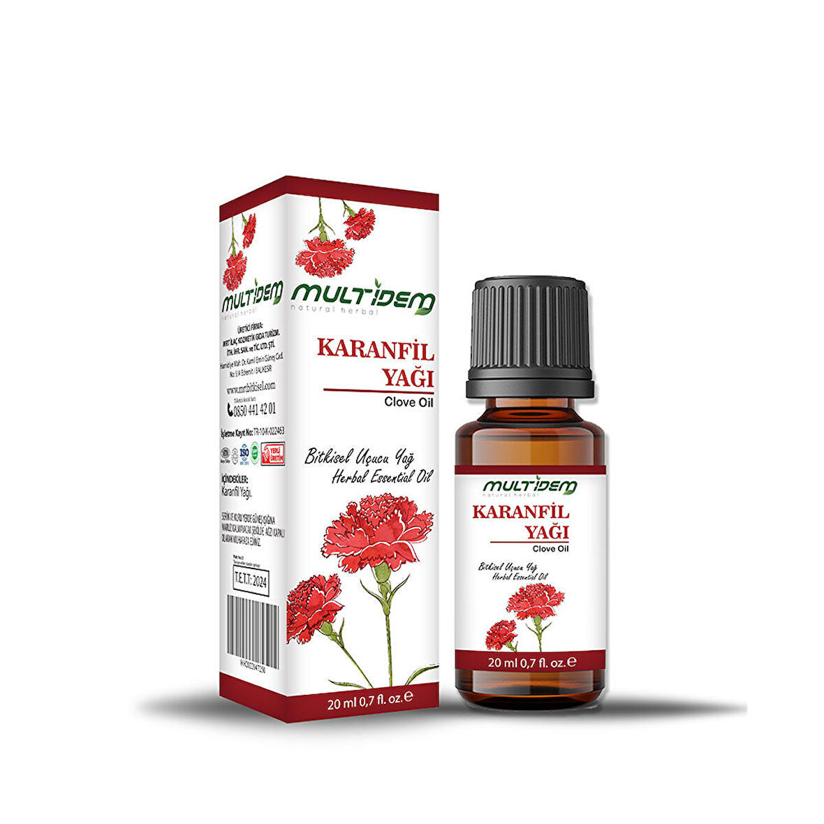 multidem Karanfil Yağı 20ml Ağız ve Diş Bakım Yağı