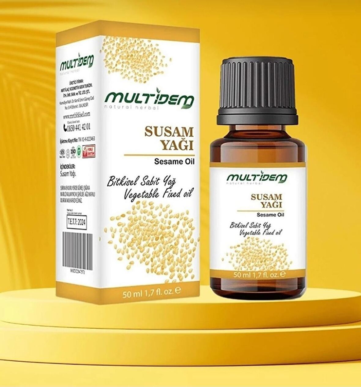 multidem Susam Yağı (soğuk Sıkım) 50ml