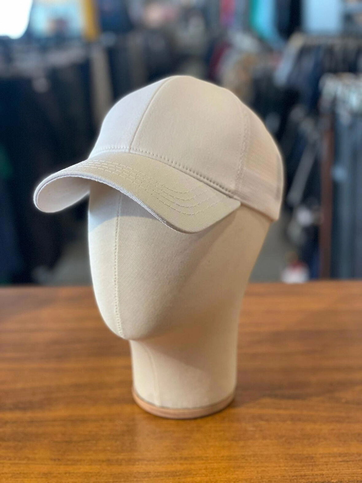 Beyaz Renk Fileli Unisex Pamuklu Basic Cap Şapka