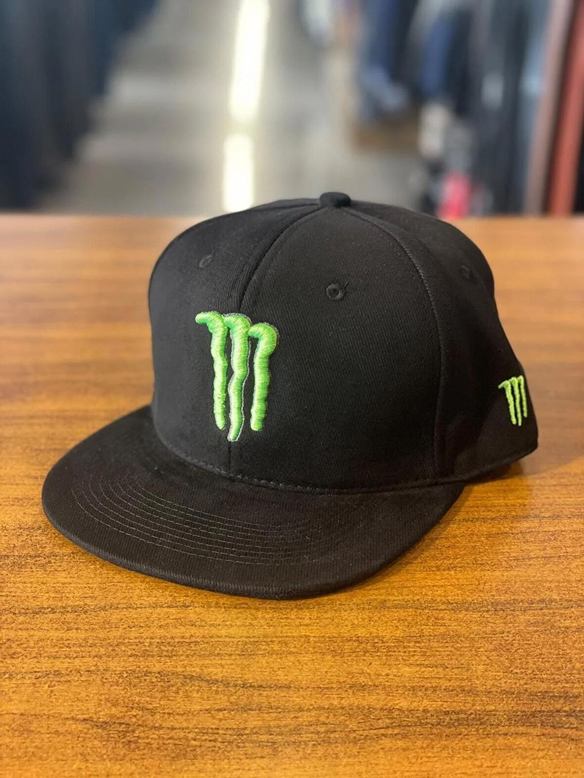 Monster Nakışlı Siyah Kanvas Hiphop Snapback Rapper Basket Cap Şapka