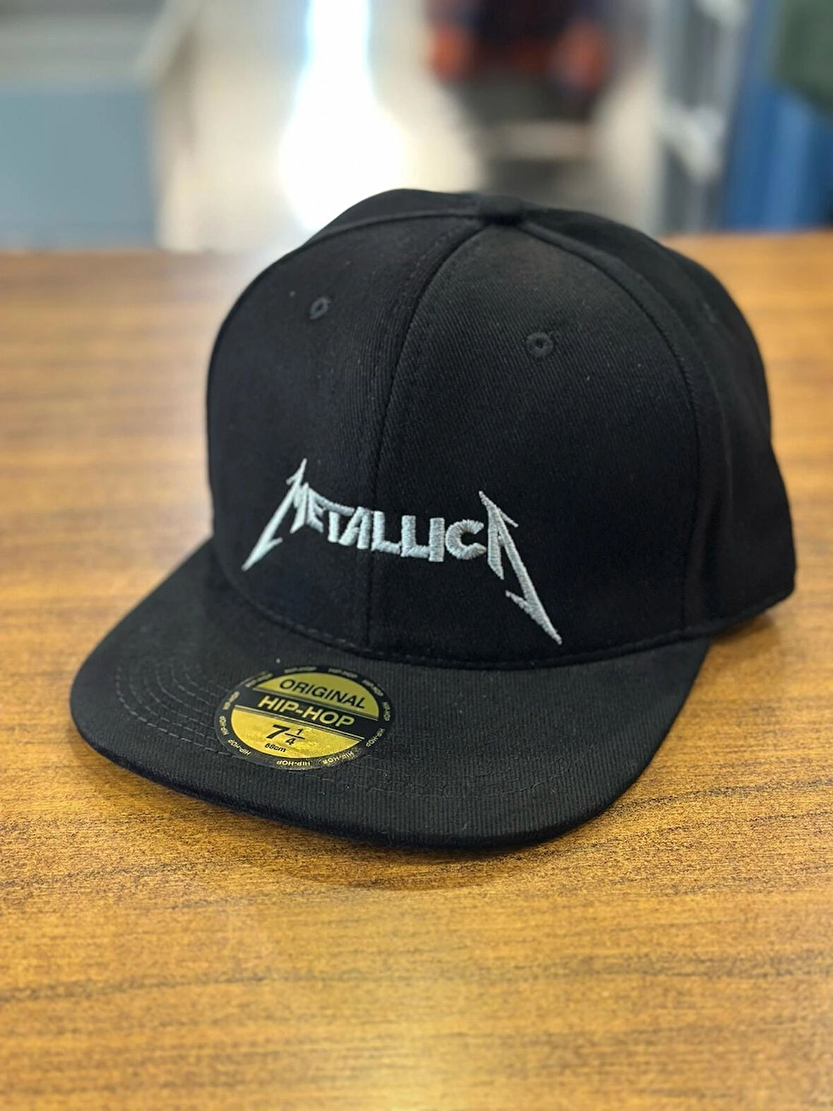 Metallica Nakışlı Siyah Renk Hip Hop Snapback Rapper Basket Cap Şapka