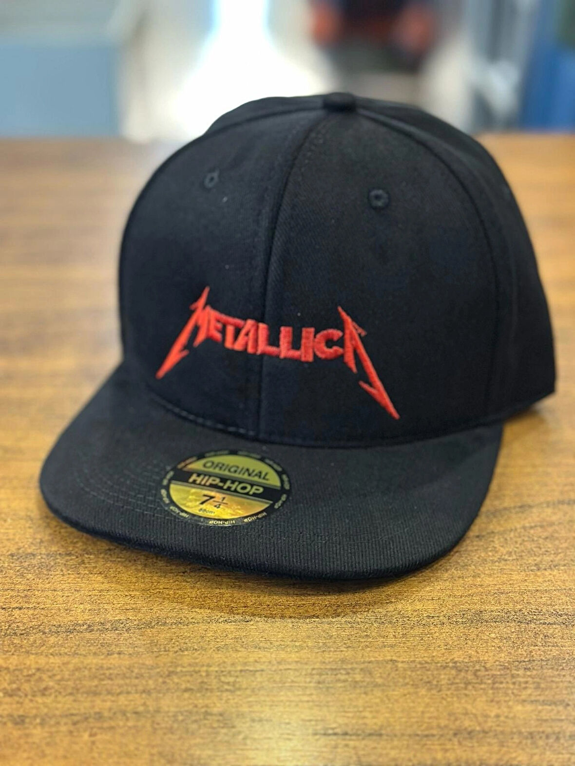 Metallica Nakışlı Siyah Renk Hip Hop Snapback Rapper Basket Cap Şapka