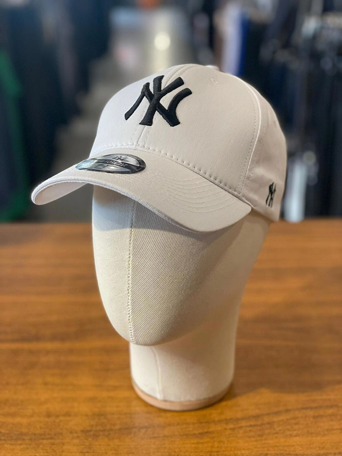 NY Yankees Nakışlı Trucker Beyzbol Model Beyaz Renk Pamuklu Cap Şapka