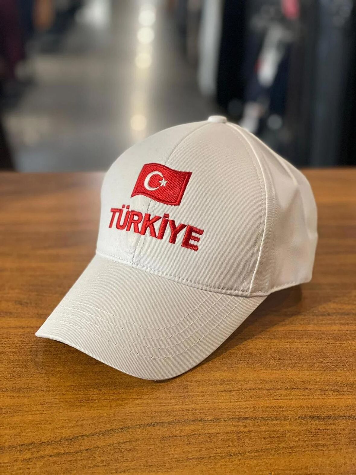 Türkiye Nakışlı Beyaz Renk Pamuklu Cap Şapka