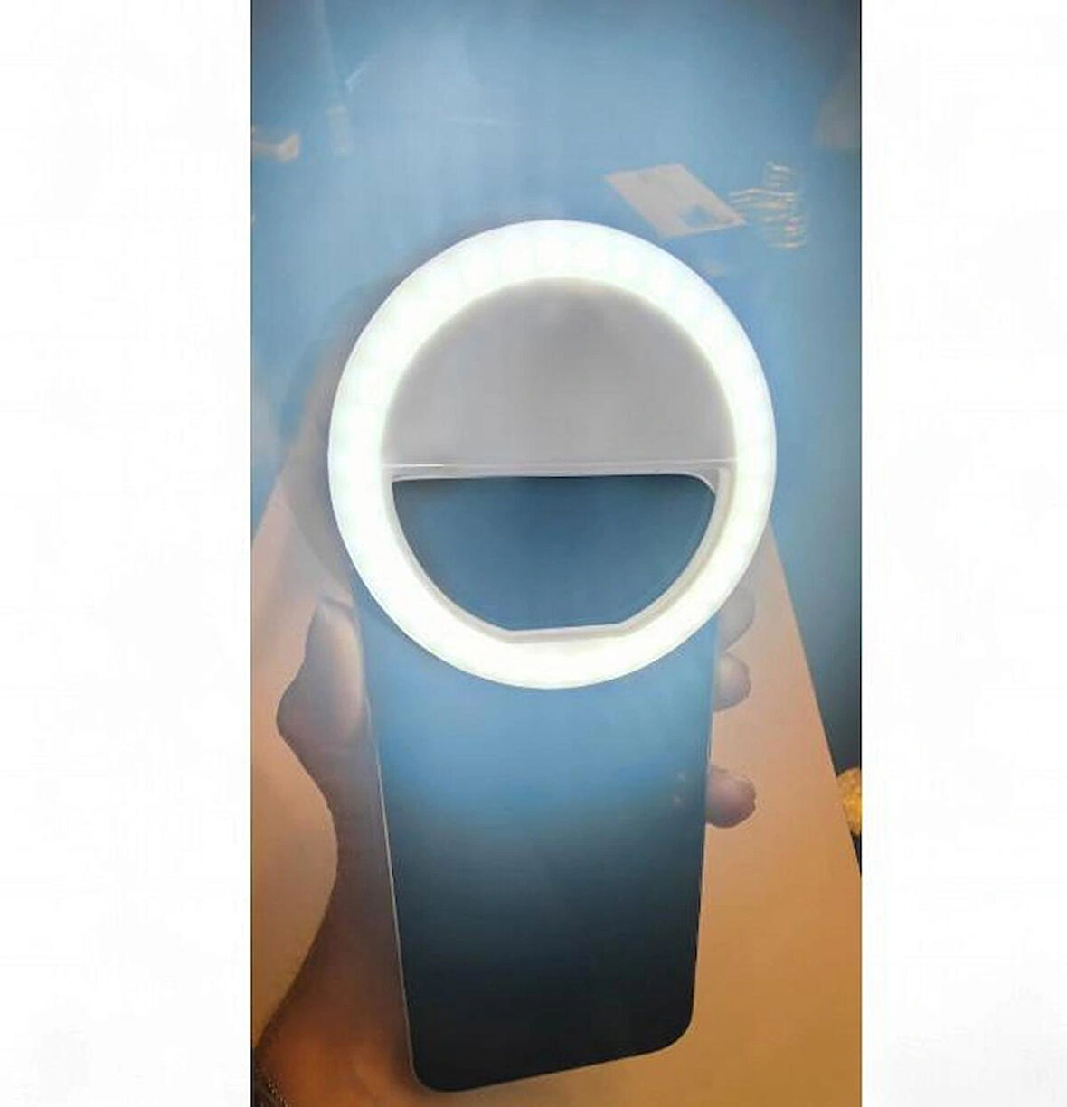 LED IŞIKLI 3 KADEMELİ KLİPSLİ TELEFON IŞIĞI (MİNİ LED RING LIGHT)
