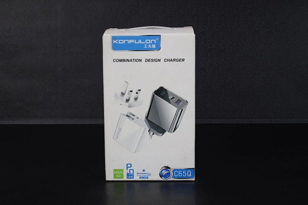 Konfulon C65Q 18W PD + QC3.0 Hızlı Şarj Adaptörü