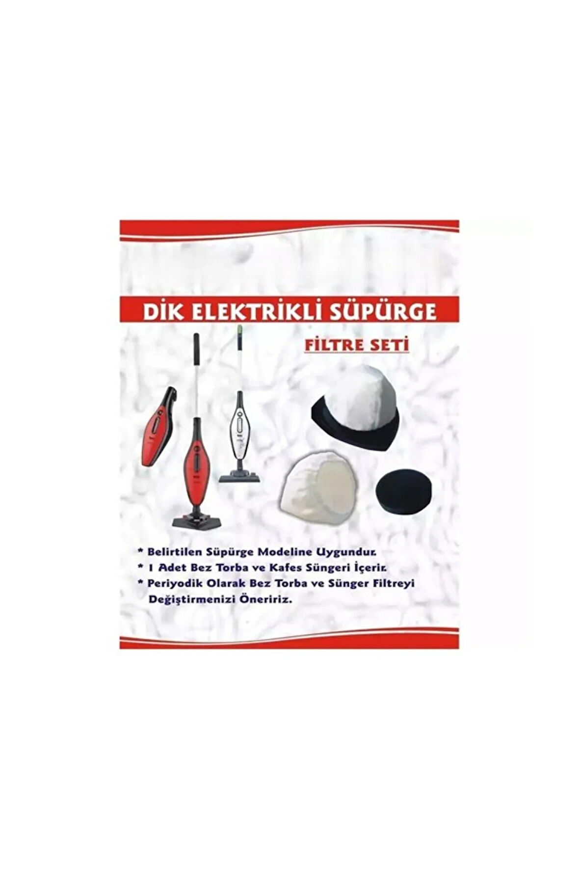 Arzum Fakir Darky Dik Süpürge Uyumlu Bez Toz Torbası Ve Filtre ( 3 Adet )