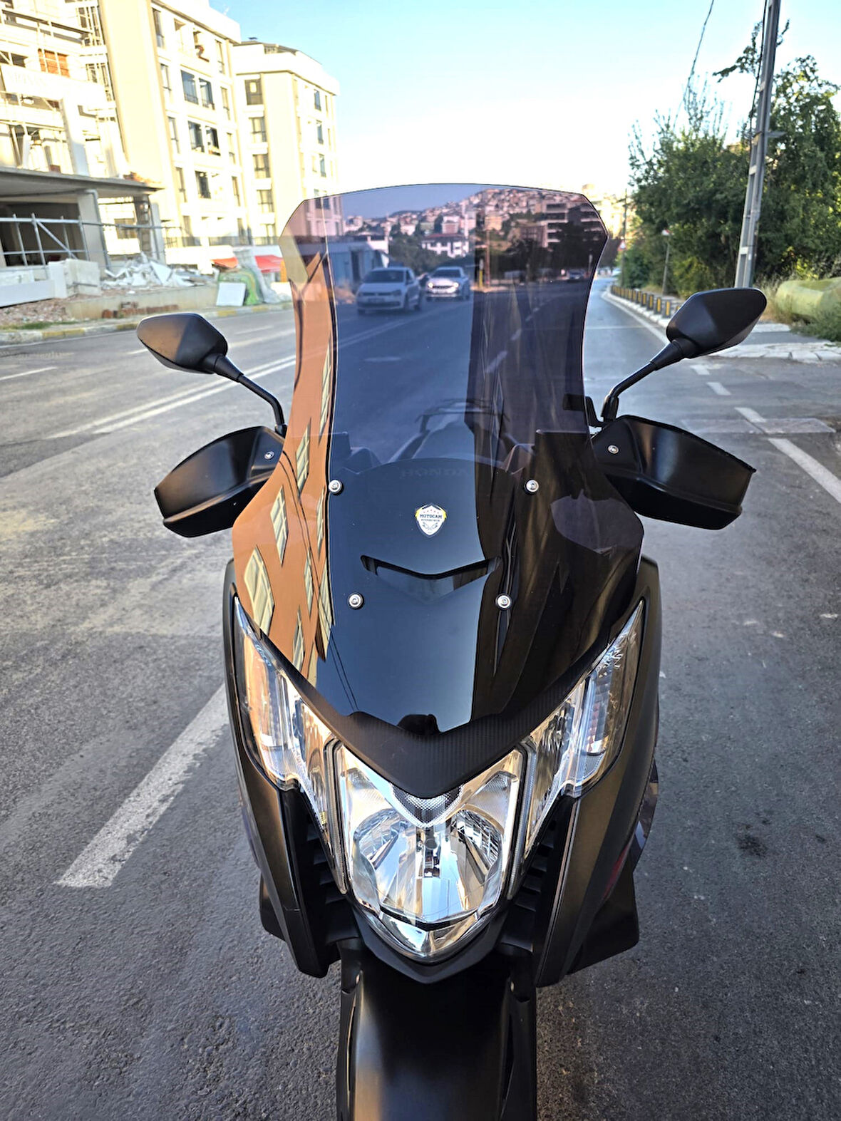 MOTOCAM Honda NC 750 D İntegra Siperlik Ön Cam 2014-2020 Model 68cm Siyah Renkli 4mm