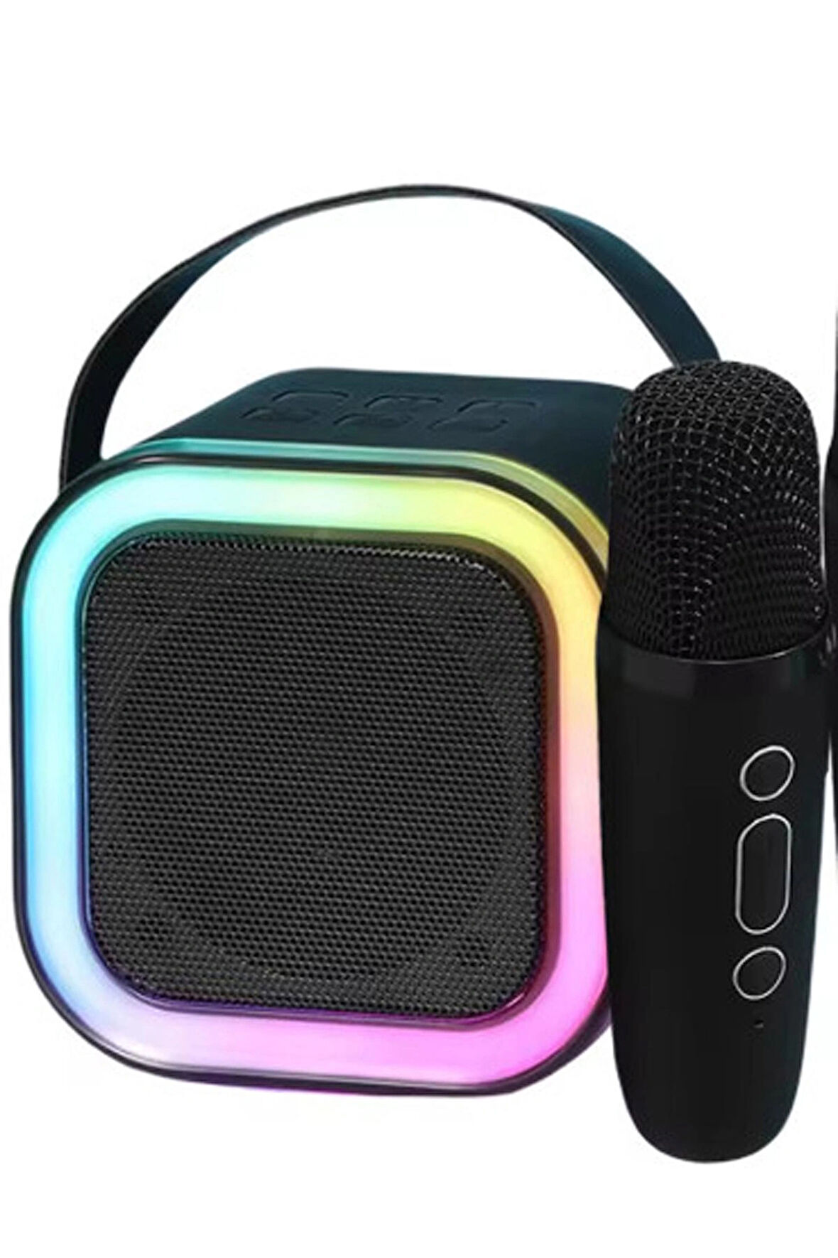 Vtn-36 Karaoke Kablosuz Hoparlör Mikrofonlu Rgb Işıklı Bluetooth 