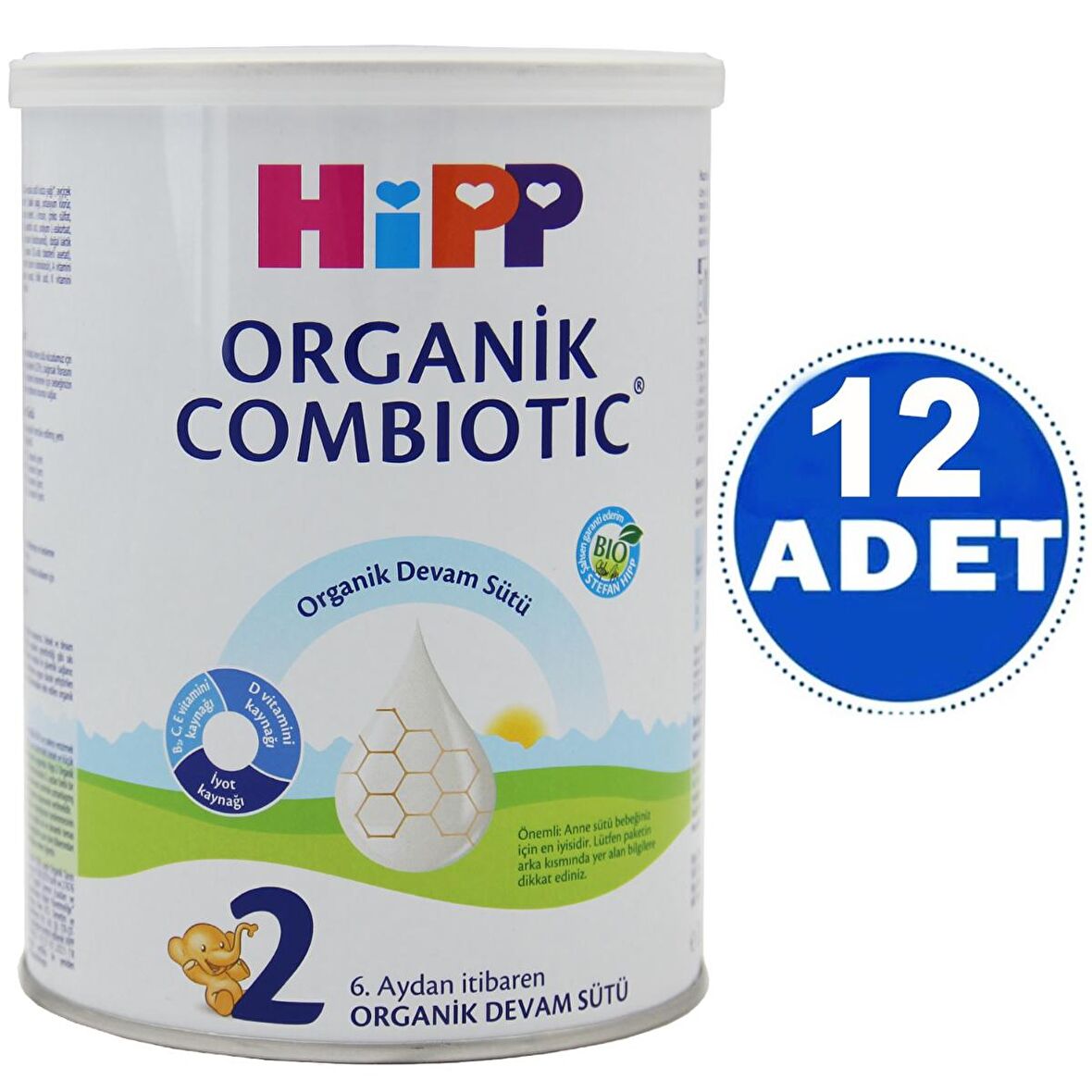 Hipp Organik Combioti 2 Prebiyotik Devam Sütü 12 x 350 gr