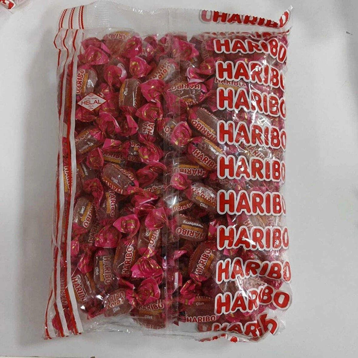 Haribo Fruitbons Yumuşak Şekerleme 1 kg çilek aromalı