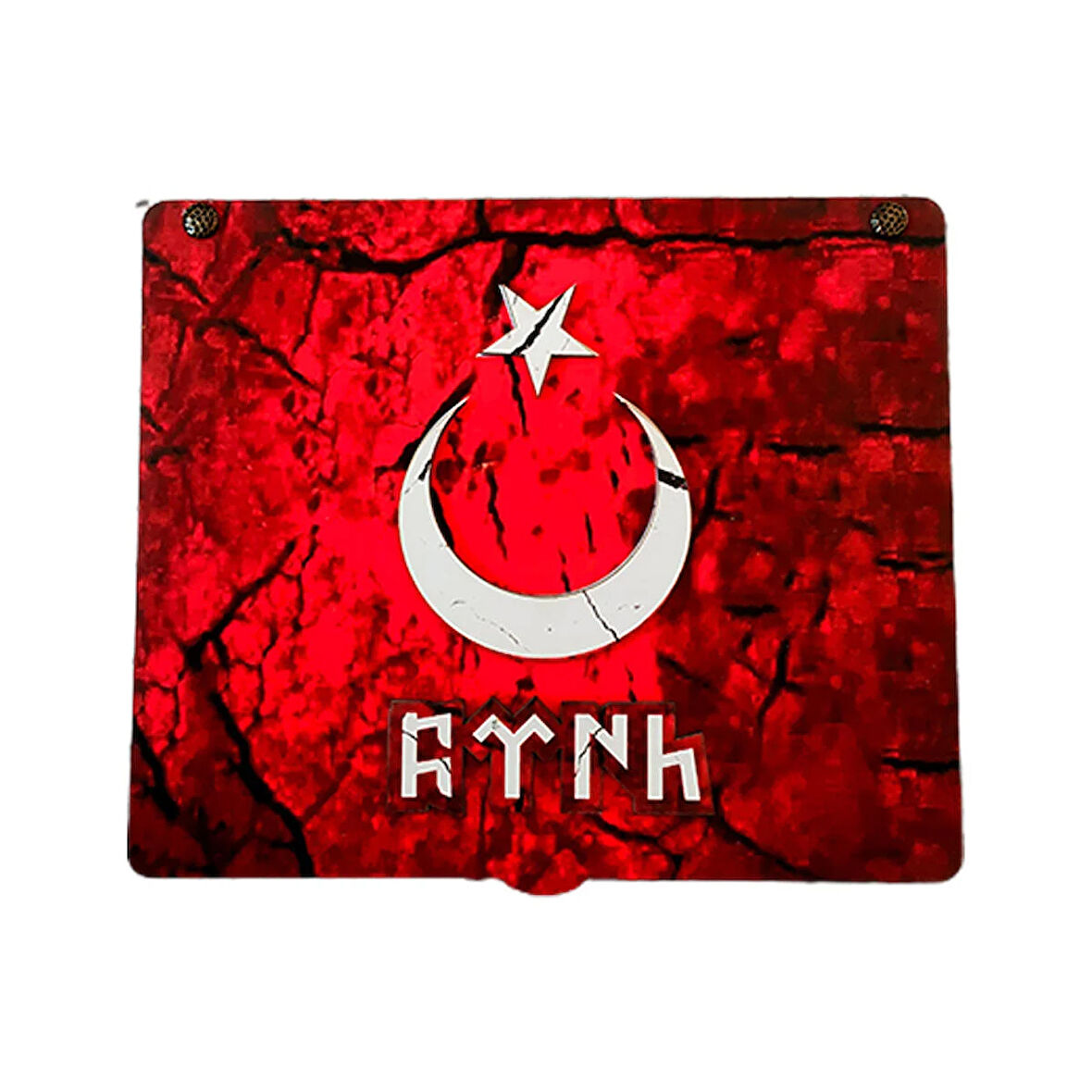Türk Bayrağı PDF Ahşap Kabartmalı 5 Parça Hediye Seti