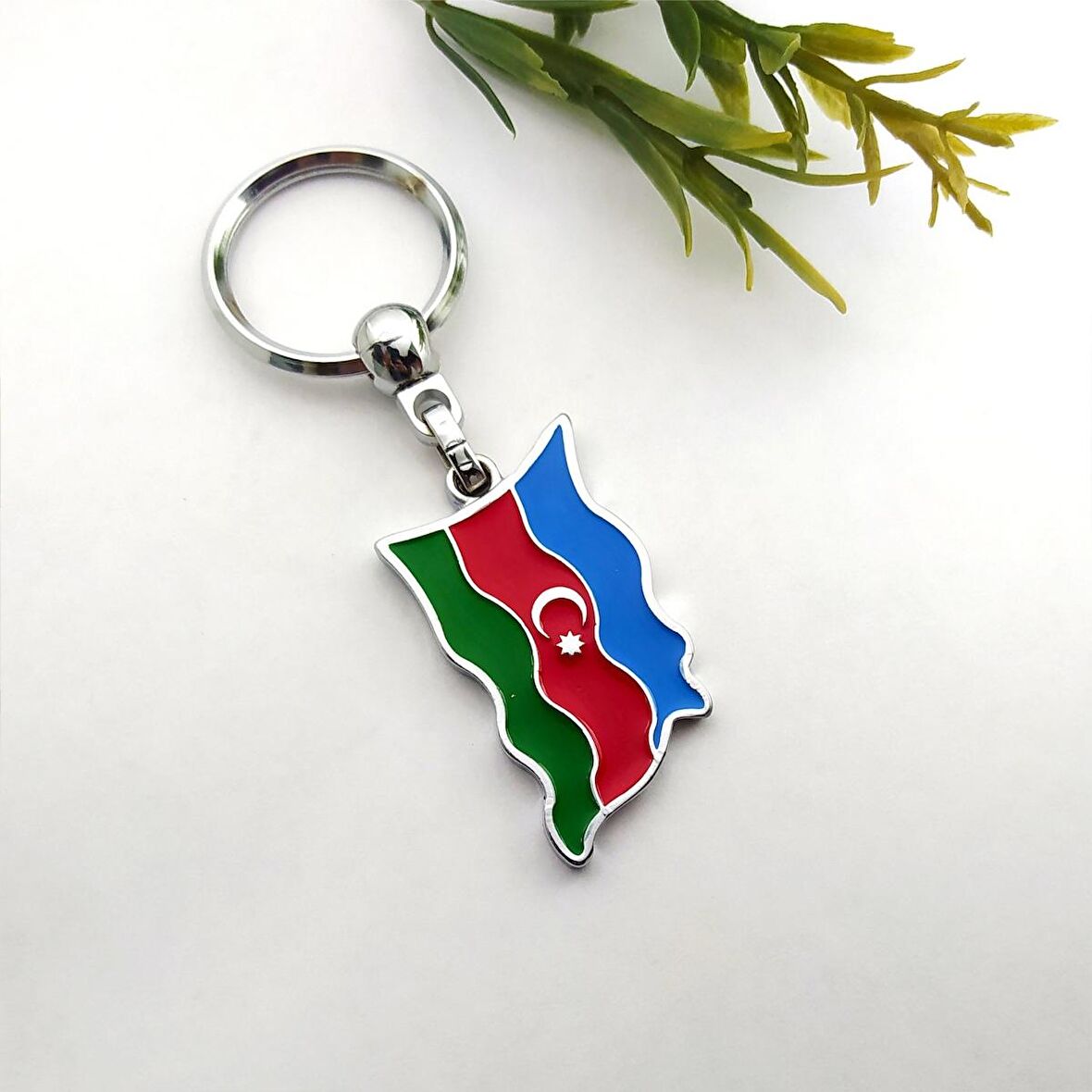 Azerbaycan Haritası Anahtarlık 