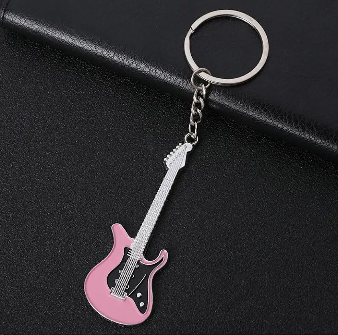 Gitar Anahtarlık Pembe