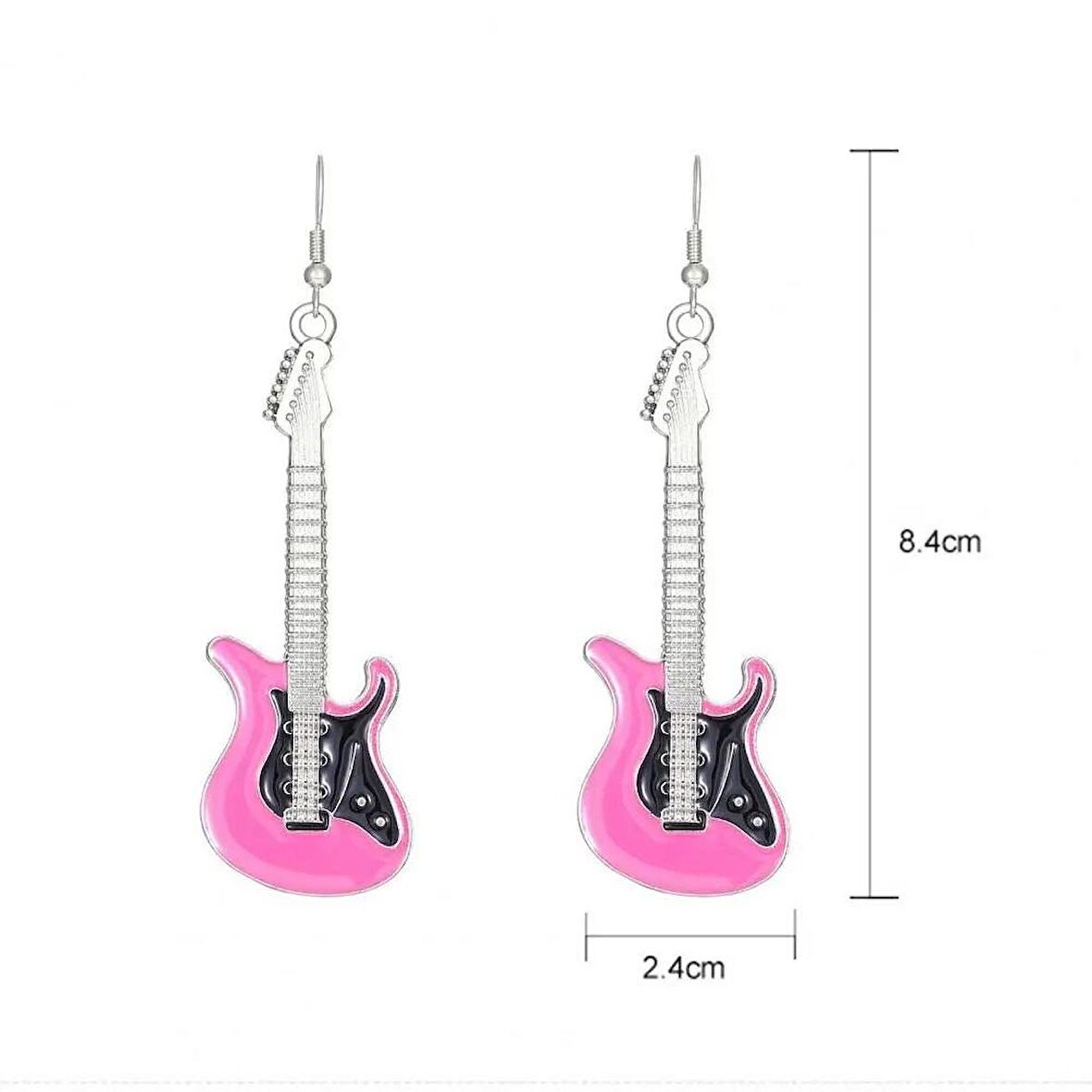 Gitar Küpe Pembe