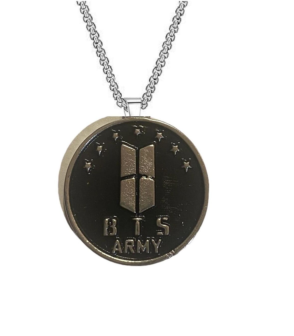 Herşey Nota Bts Örme Zincir Gümüş Kolye