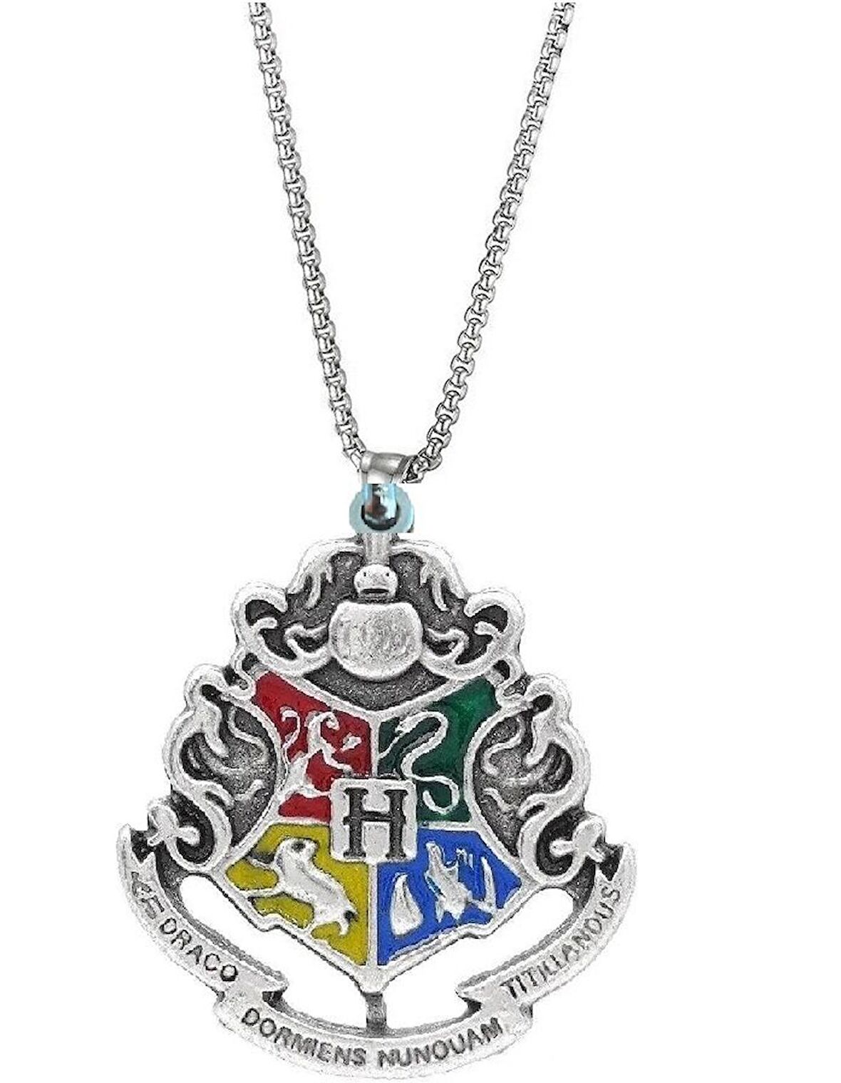 Herşey Nota Harry Potter Hogwarts Logo Kolye Harry Dört Ev Kolye 