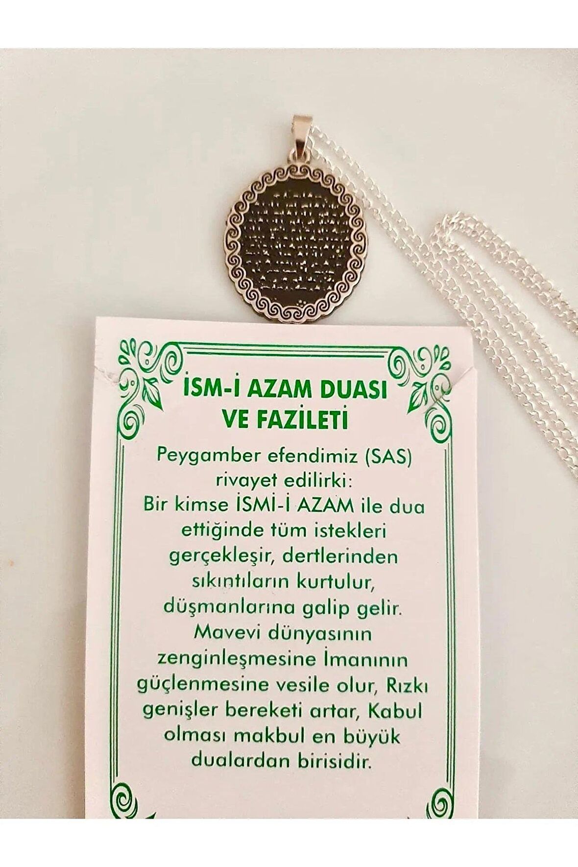 Ism-i Azam Duasi ve Fazileti Kolye 