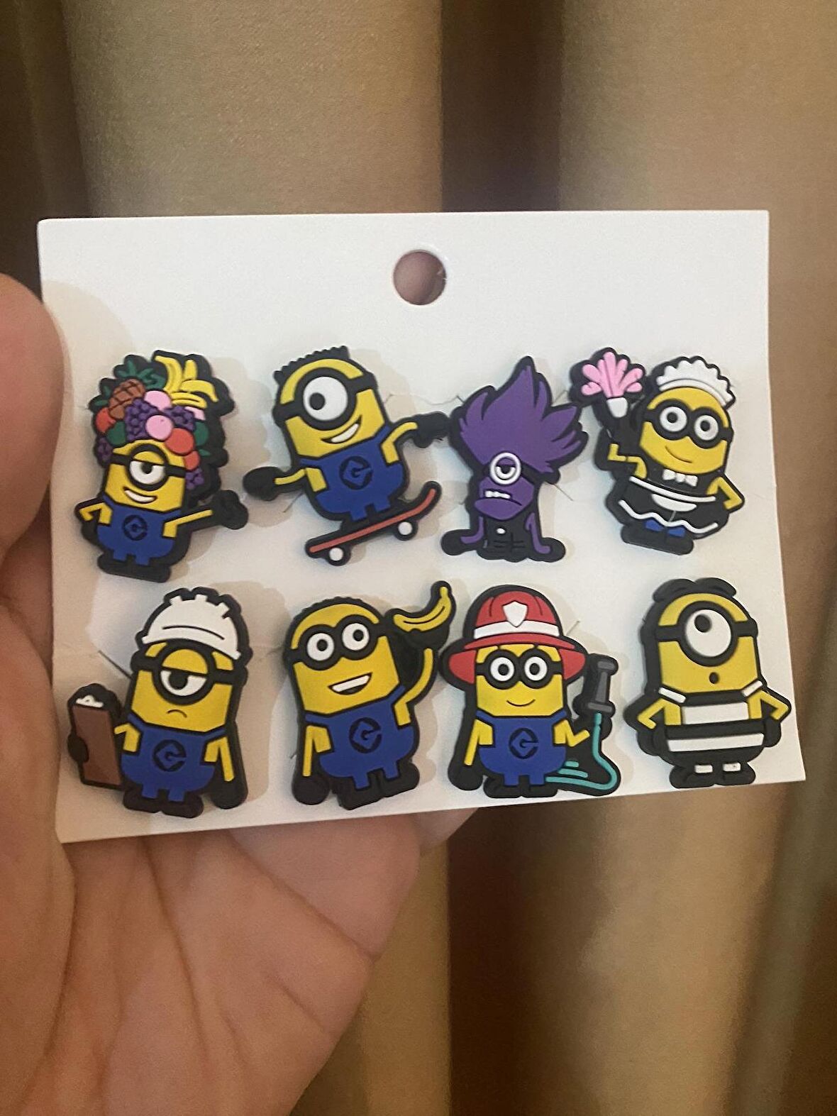 Minyonlar Minions Terlik Süsü Tüm Terlikler Uyumlu 8 Adet